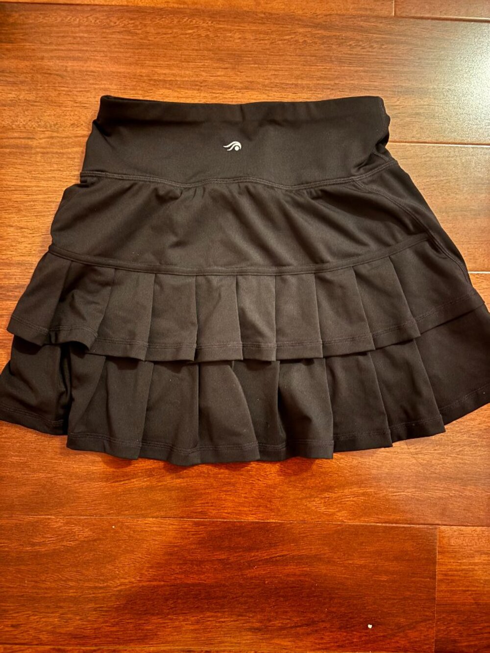 Ideology Black Ruffle Tennis Skort Women's XS Built-In Shorts Athleisure